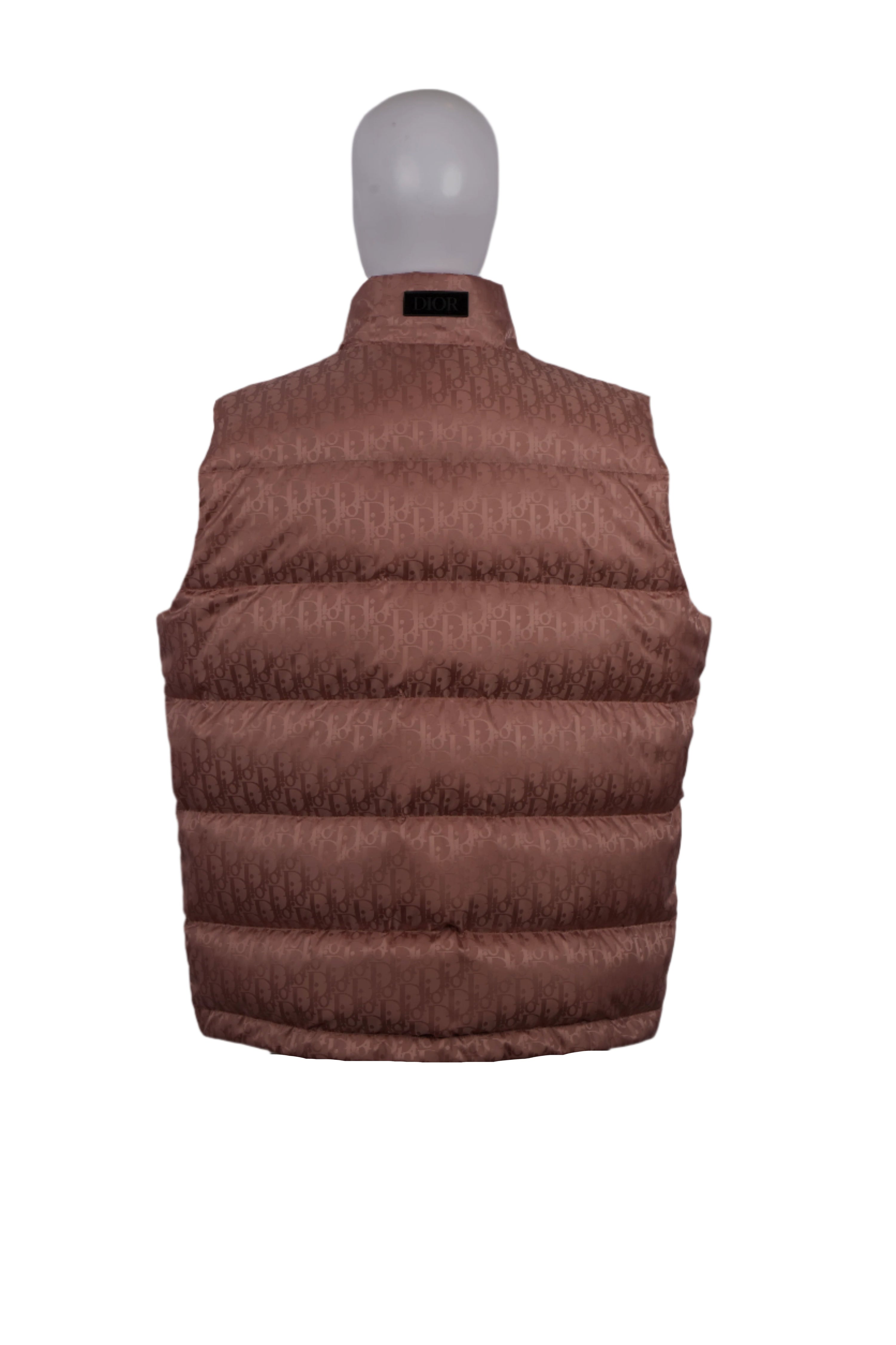 DIOR HOMME OBLIQUE SLEEVELESS DOWN JACKET