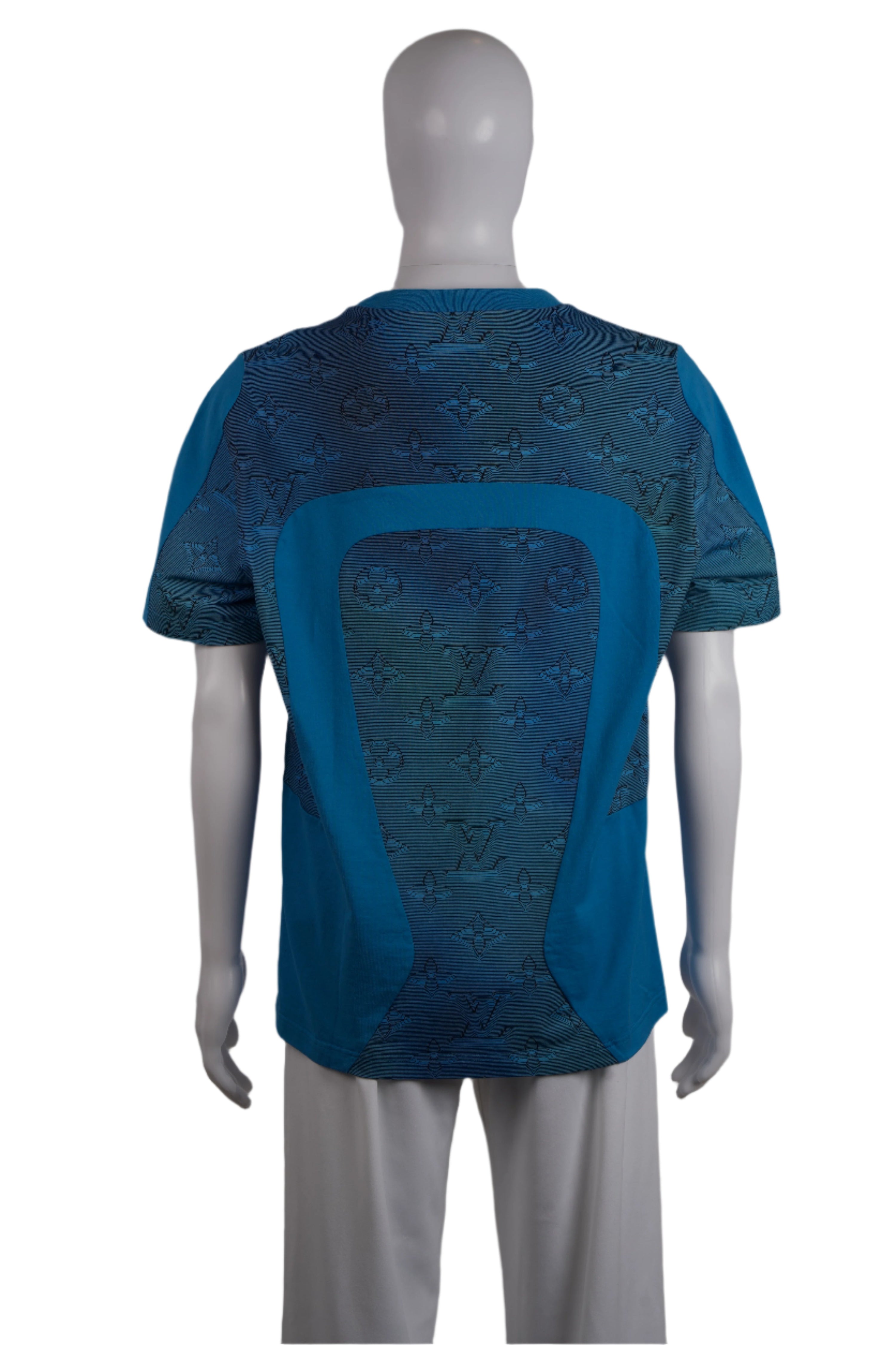 LV BLUE LOGO T-SHIRT