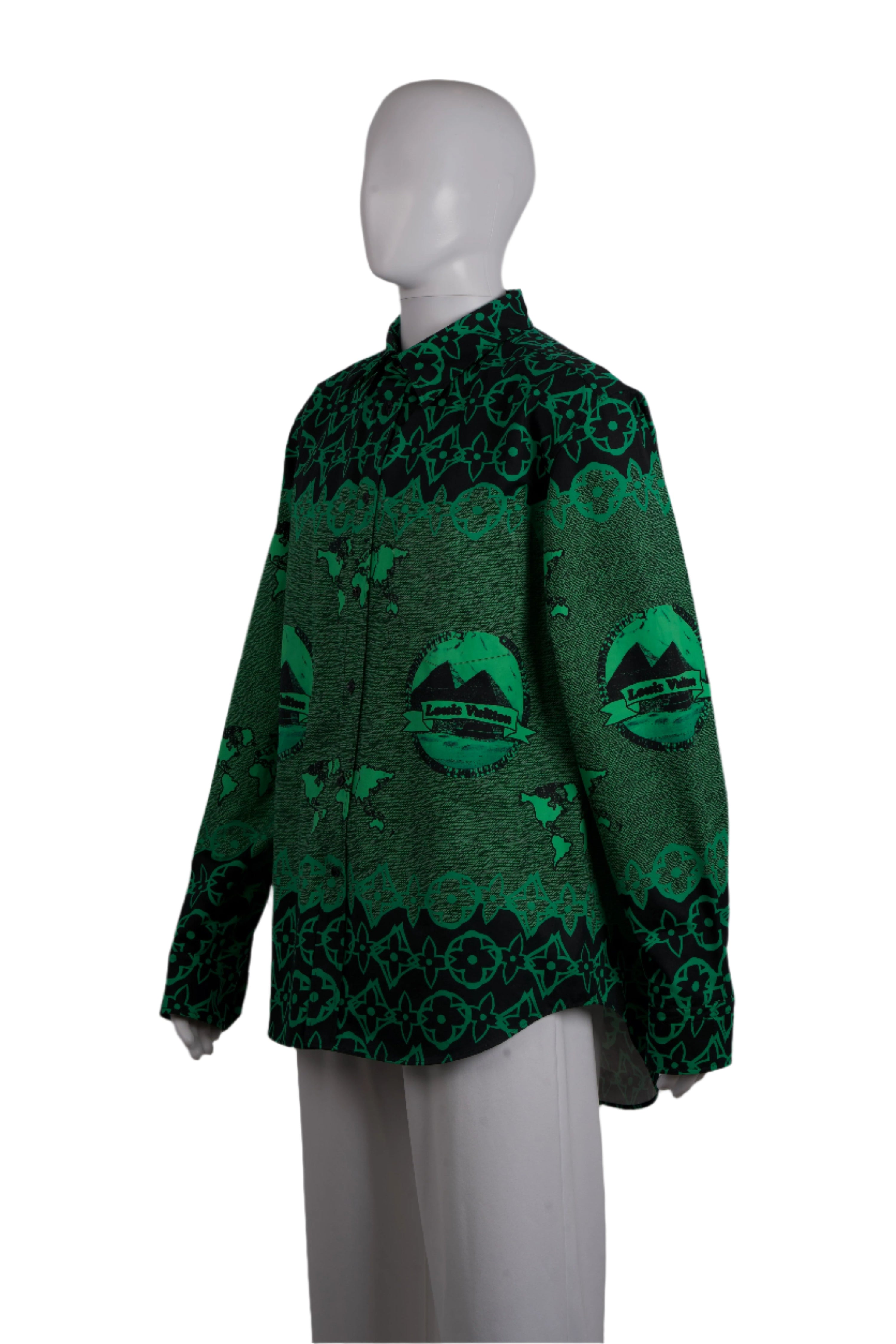 LOUIS VUITTON GREEN BLOUSES