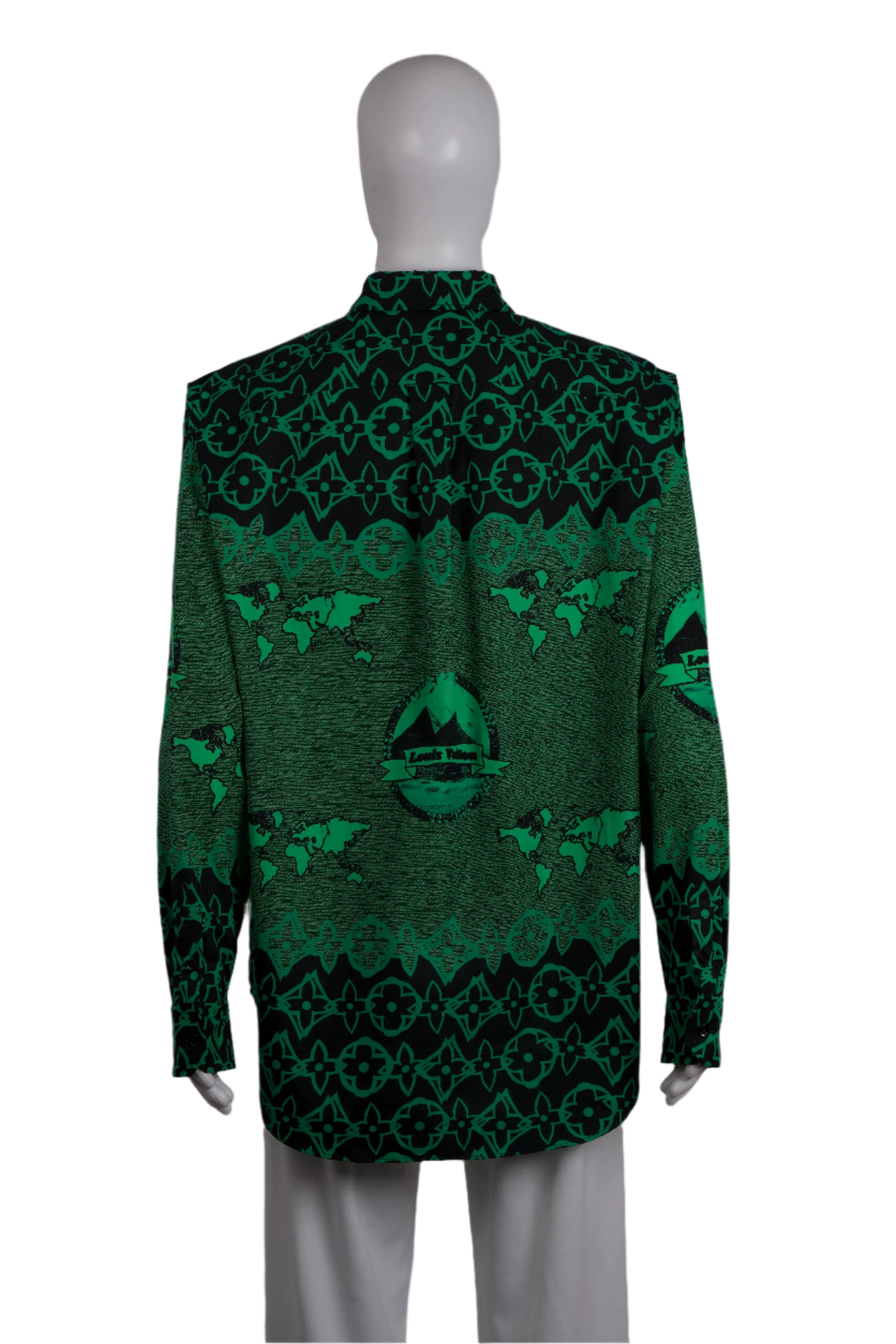 LOUIS VUITTON GREEN BLOUSES