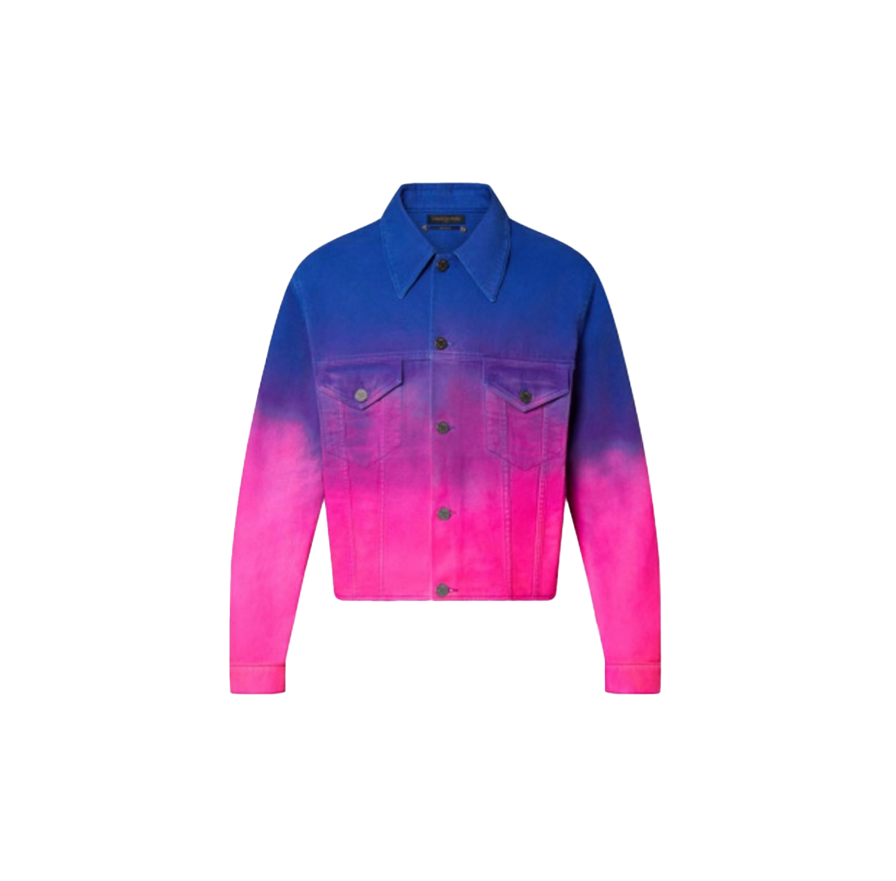 LOUIS VUITTON CROPPED GRADIENT DENIM JACKET