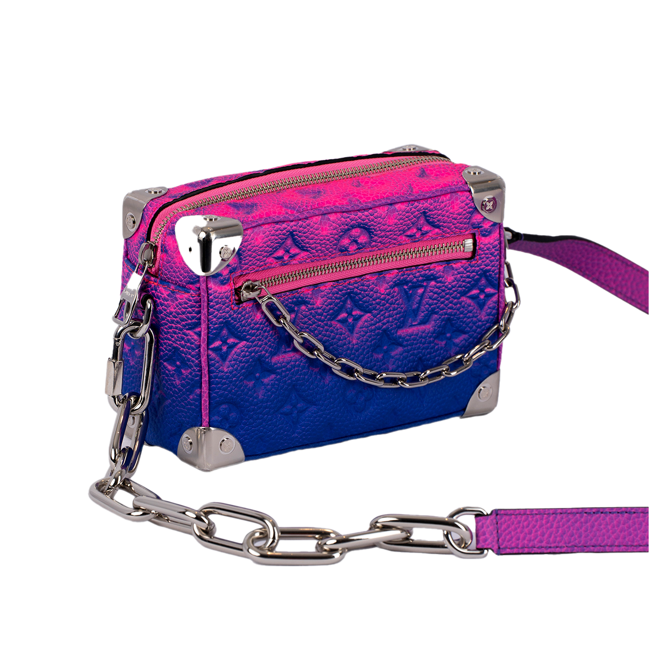 LOUIS VUITTON MINI SOFT TRUNK BLEU ROSE