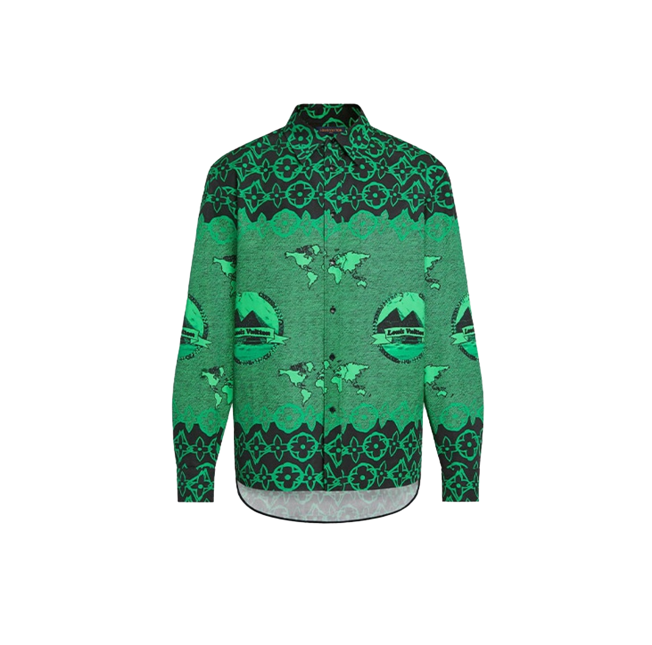 LOUIS VUITTON GREEN BLOUSES