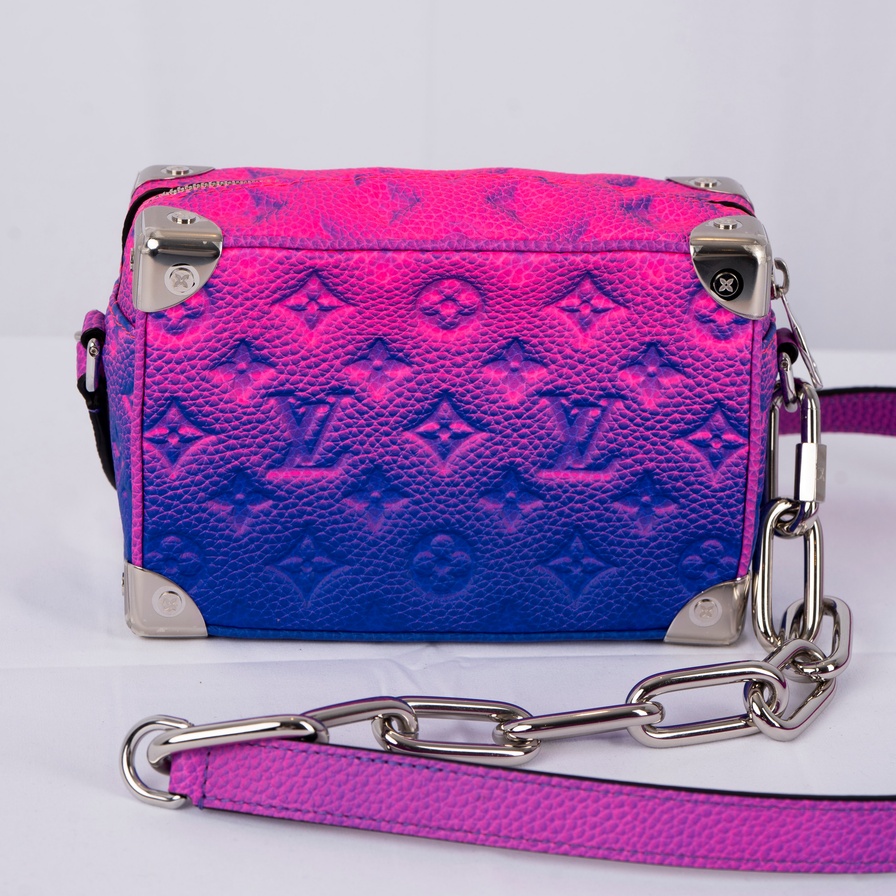 LOUIS VUITTON MINI SOFT TRUNK BLEU ROSE